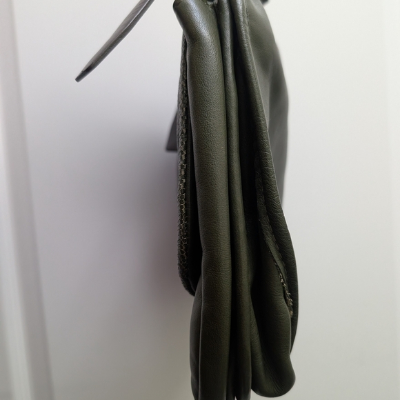 Longchamp Green Leather Balzane Crossbody Saddle Bag - Picture 7 of 14